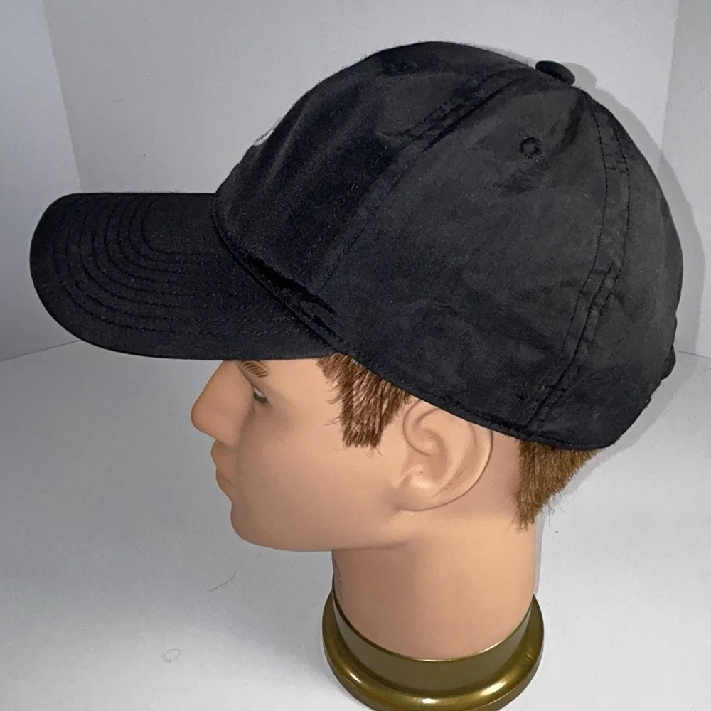 Adidas Hat Cap Strap Back Black Lightweight Trefoil Logo‎ One Size Golf Tennis